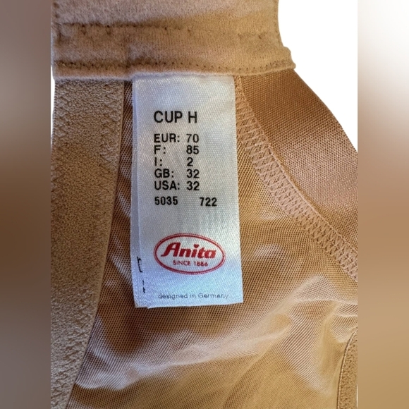 Anita NWT Maternity Nursing Bra Nude Size 32H - Picture 5 of 6